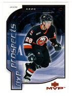 Jason Krog - New York Islanders - MVP Prospects (NHL Hockey Card) 2000-01 Upper Deck MVP # 198 Mint