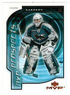 Evgeni Nabokov - San Jose Sharks - MVP Prospects (NHL Hockey Card) 2000-01 Upper Deck MVP # 203 Mint