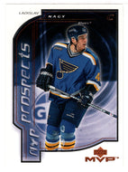 Ladislav Nagy - St. Louis Blues - MVP Prospects (NHL Hockey Card) 2000-01 Upper Deck MVP # 204 Mint