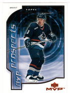 Brent Sopel RC - Vancouver Canucks - MVP Prospects (NHL Hockey Card) 2000-01 Upper Deck MVP # 208 Mint