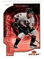 Matt Pettinger RC - Calgary Hitmen - MVP Prospects (NHL Hockey Card) 2000-01 Upper Deck MVP # 209 Mint