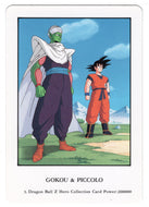 Goku and Piccolo (Trading Card) 2000 Dragon Ball Z Hero Collection # 3 - Artbox - Mint