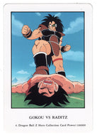 Goku VS Raditz (Trading Card) 2000 Dragon Ball Z Hero Collection # 4 - Artbox - Mint