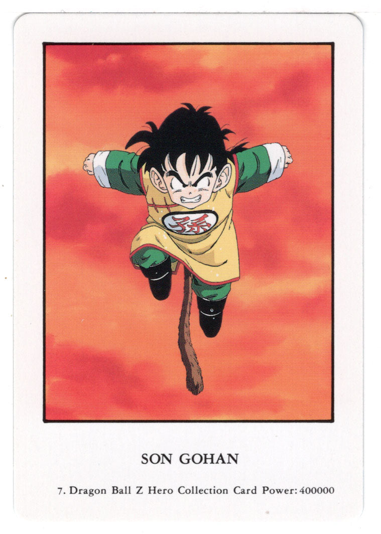 Son Gohan (Trading Card) 2000 Dragon Ball Z Hero Collection # 7 - Artbox - Mint