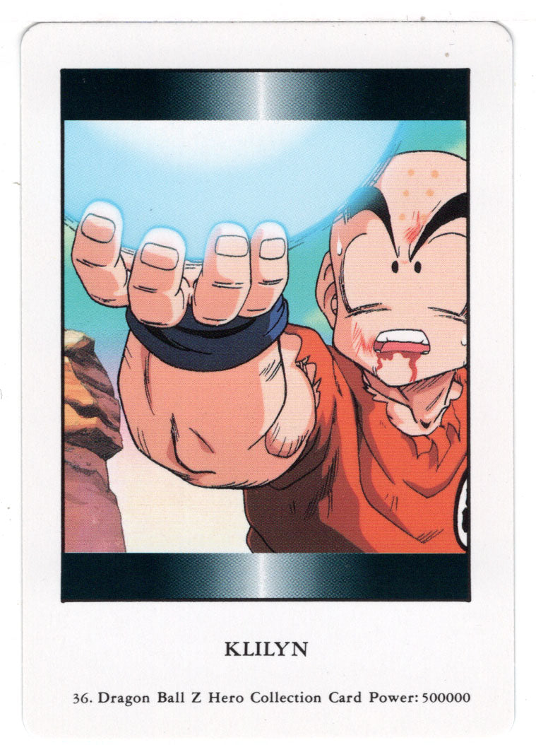 Kryllin (Trading Card) 2000 Dragon Ball Z Hero Collection # 36 - Artbox - Mint