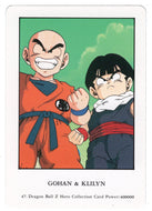 Gohan VS Kryllin (Trading Card) 2000 Dragon Ball Z Hero Collection # 47 - Artbox - Mint