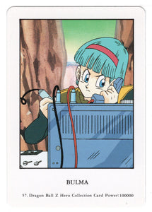 Bulma (Trading Card) 2000 Dragon Ball Z Hero Collection # 57 - Artbox - Mint