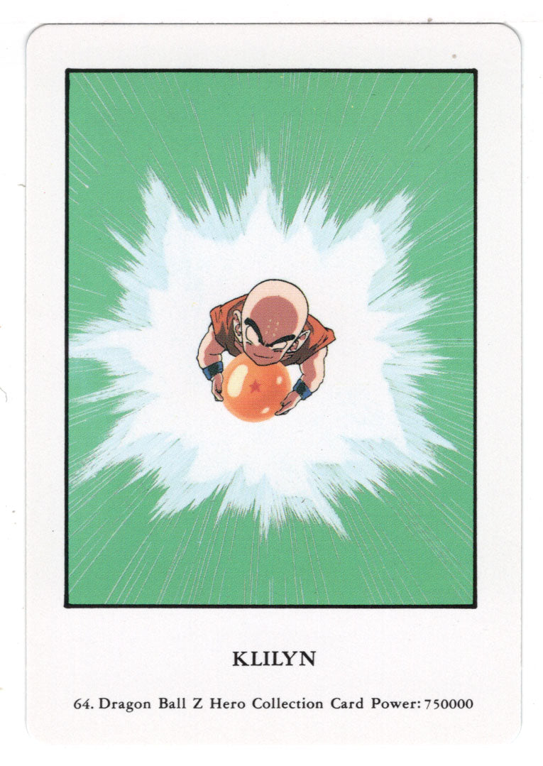 Kryllin (Trading Card) 2000 Dragon Ball Z Hero Collection # 64 - Artbox - Mint