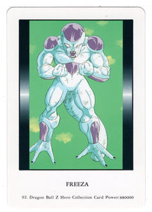 Freeza (Trading Card) 2000 Dragon Ball Z Hero Collection # 92 - Artbox - Mint