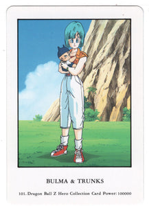 Bulma and Trunks (Trading Card) 2000 Dragon Ball Z Hero Collection # 101 - Artbox - Mint