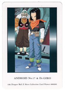 Android # 17 and Dr. Gero (Trading Card) 2000 Dragon Ball Z Hero Collection # 108 - Artbox - Mint