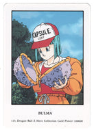 Bulma (Trading Card) 2000 Dragon Ball Z Hero Collection # 115 - Artbox - Mint