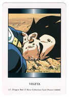 Vegeta (Trading Card) 2000 Dragon Ball Z Hero Collection # 127 - Artbox - Mint