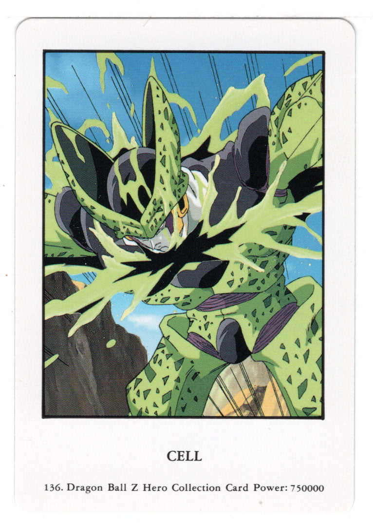 Cell (Trading Card) 2000 Dragon Ball Z Hero Collection # 136 - Artbox - Mint