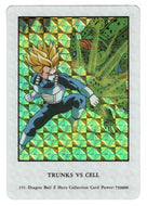 Trunks VS Cell (Trading Card) 2000 Dragon Ball Z Hero Collection PRISM # 151 - Artbox - Mint