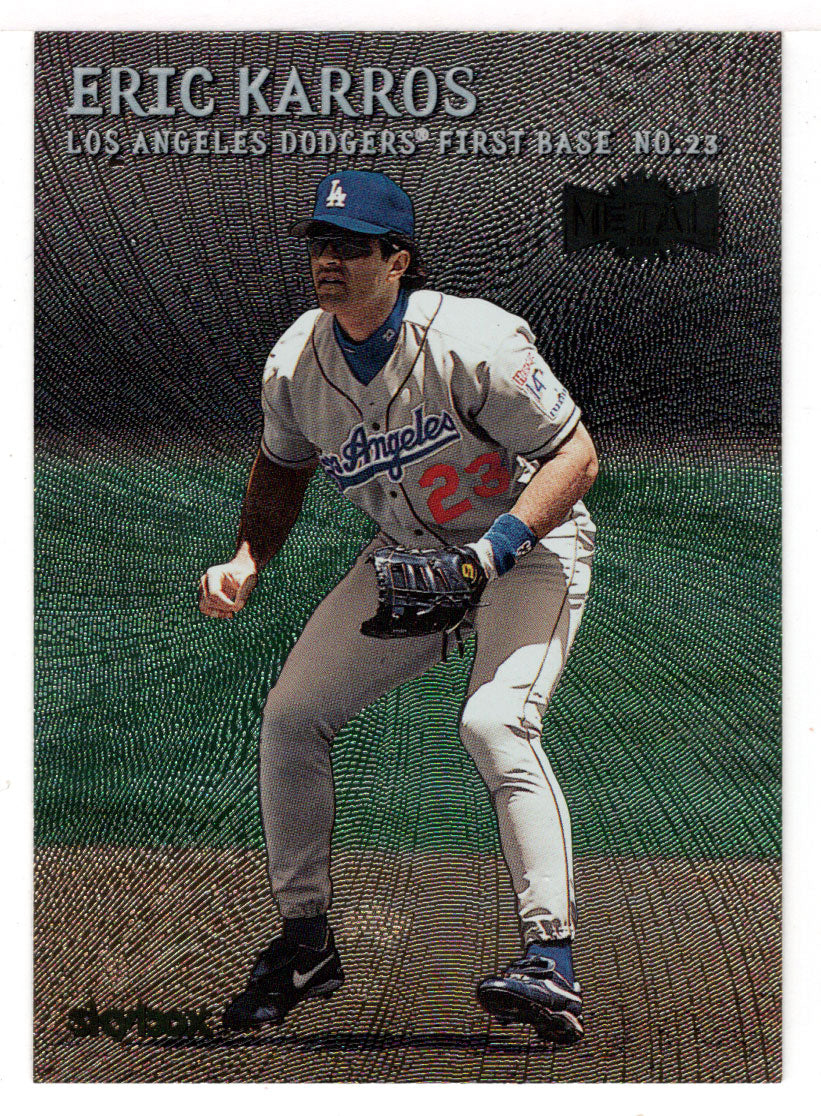 Eric Karros - Los Angeles Dodgers (MLB Baseball Card) 2000 Skybox Metal # 193 Mint