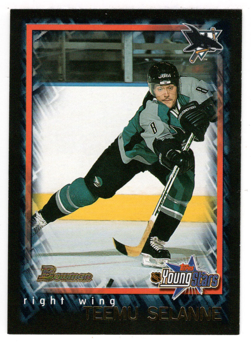 Teemu Selanne - San Jose Sharks (NHL Hockey Card) 2001-02 Bowman Youngstars # 17 Mint