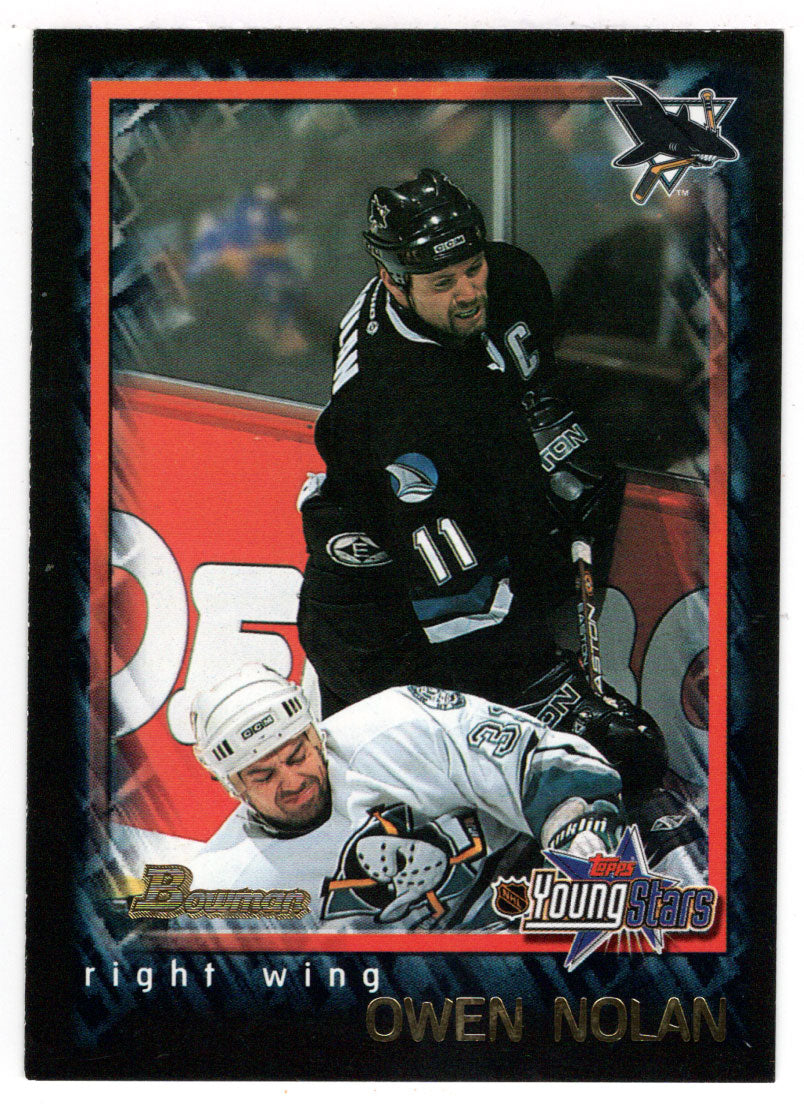Owen Nolan - San Jose Sharks (NHL Hockey Card) 2001-02 Bowman Youngstars # 46 Mint