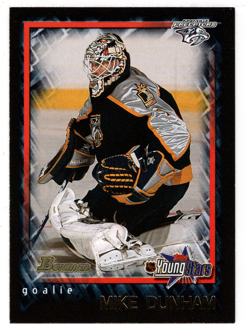 Mike Dunham - Nashville Predators (NHL Hockey Card) 2001-02 Bowman Youngstars # 70 Mint