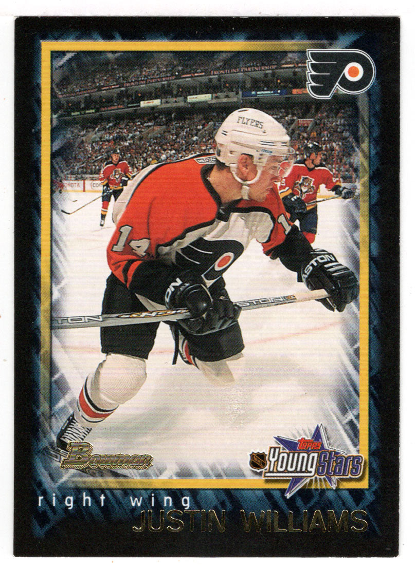Justin Williams - Philadelphia Flyers (NHL Hockey Card) 2001-02 Bowman Youngstars # 155 Mint