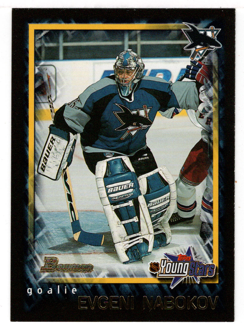 Evgeni Nabokov - San Jose Sharks (NHL Hockey Card) 2001-02 Bowman Youngstars # 163 Mint