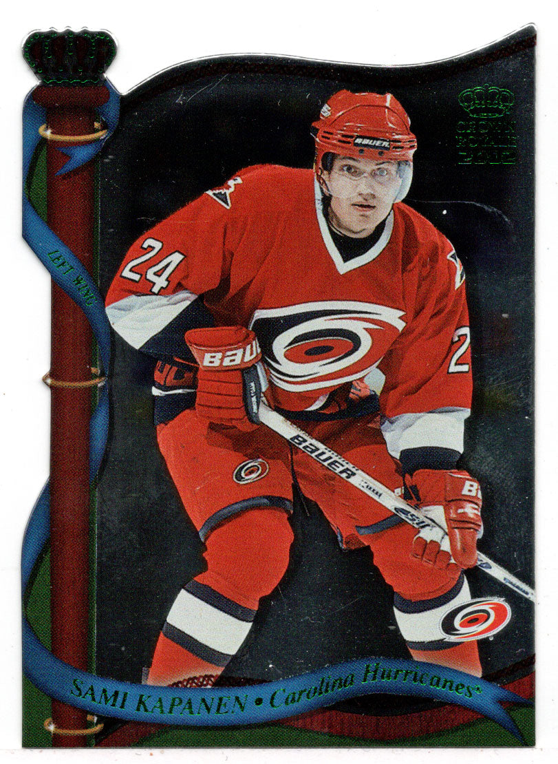 Sami Kapanen - Carolina Hurricanes (NHL Hockey Card) 2001-02 Pacific Crown Royale Retail Green # 27 Mint
