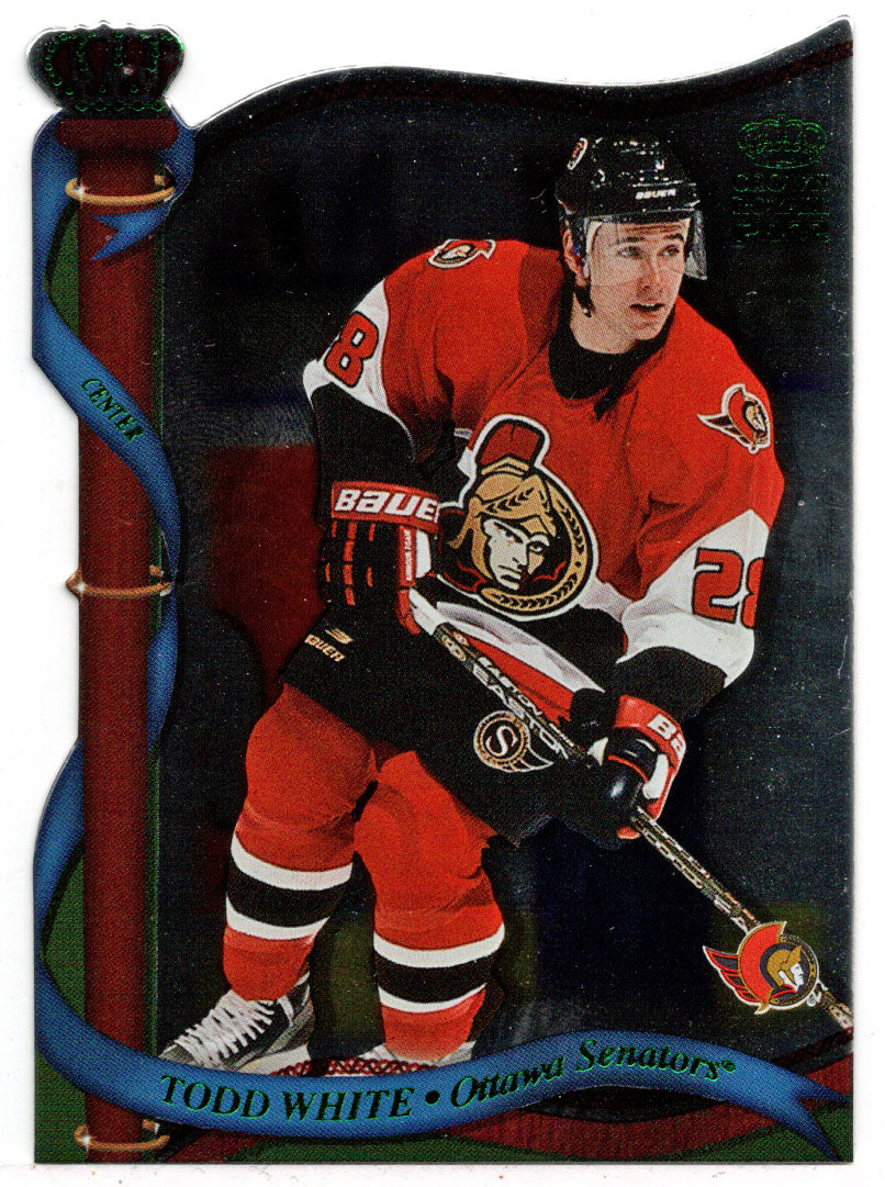 Todd White - Ottawa Senators (NHL Hockey Card) 2001-02 Pacific Crown Royale Retail Green # 103 Mint