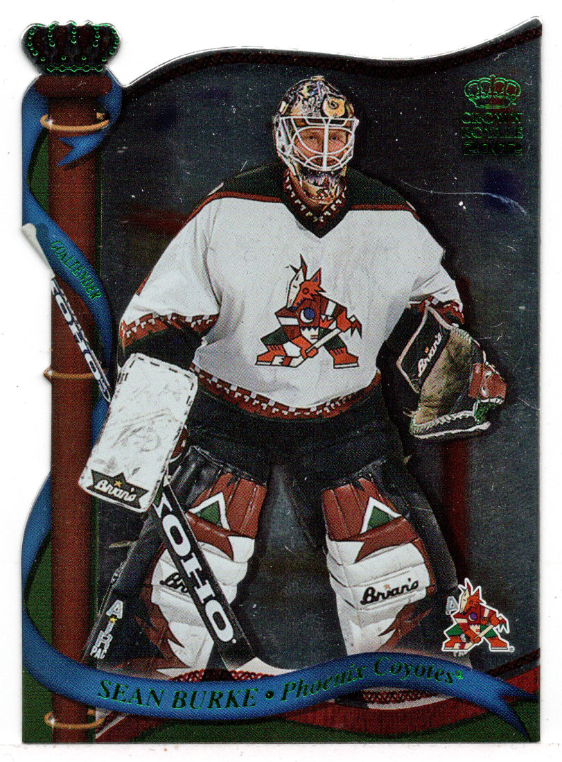 Sean Burke - Phoenix Coyotes (NHL Hockey Card) 2001-02 Pacific Crown Royale Retail Green # 111 Mint