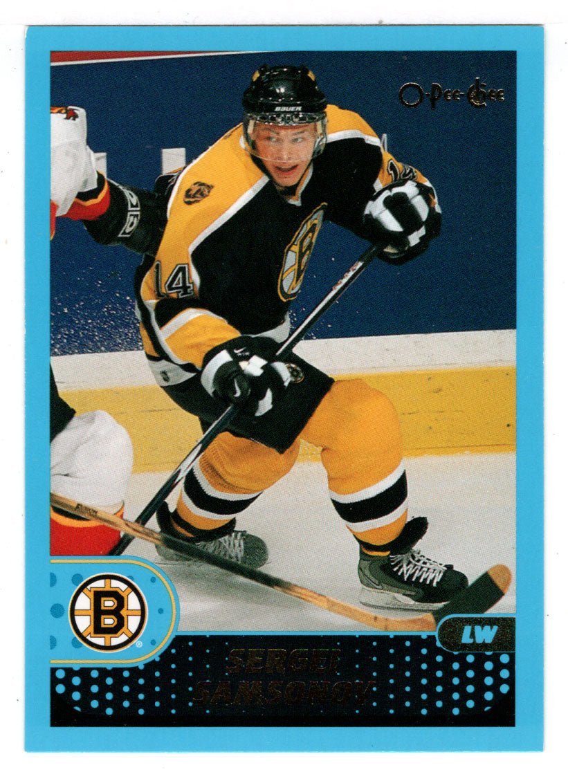 Sergei Samsonov - Boston Bruins (NHL Hockey Card) 2001-02 O-Pee-Chee # 104 Mint