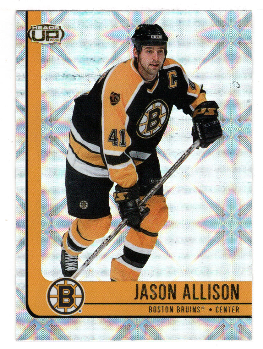 Jason Allison - Boston Bruins (NHL Hockey Card) 2001-02 Pacific Heads Up # 6 Mint