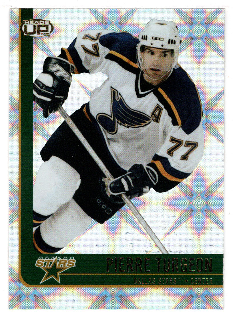 Pierre Turgeon - Dallas Stars (NHL Hockey Card) 2001-02 Pacific Heads Up # 33 Mint