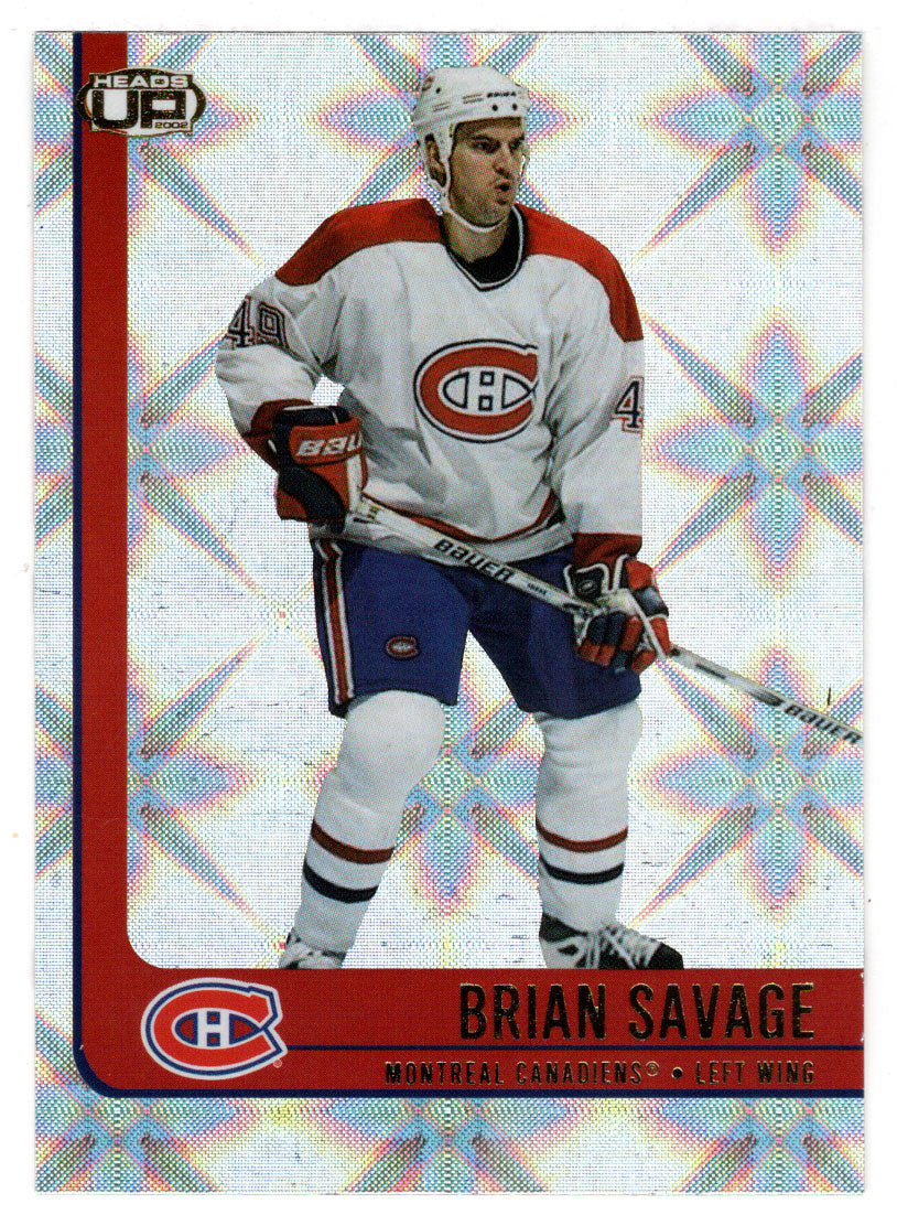 Brian Savage - Montreal Canadiens (NHL Hockey Card) 2001-02 Pacific Heads Up # 51 Mint