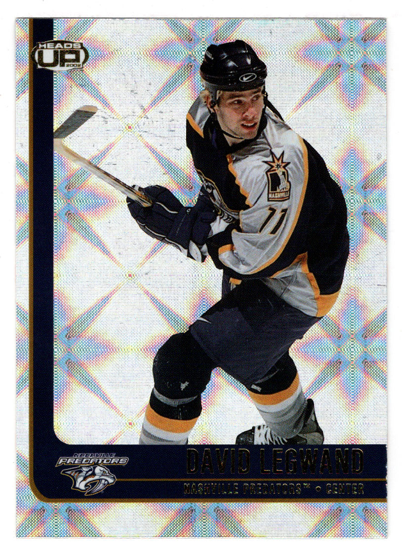 David Legwand - Nashville Predators (NHL Hockey Card) 2001-02 Pacific Heads Up # 54 Mint
