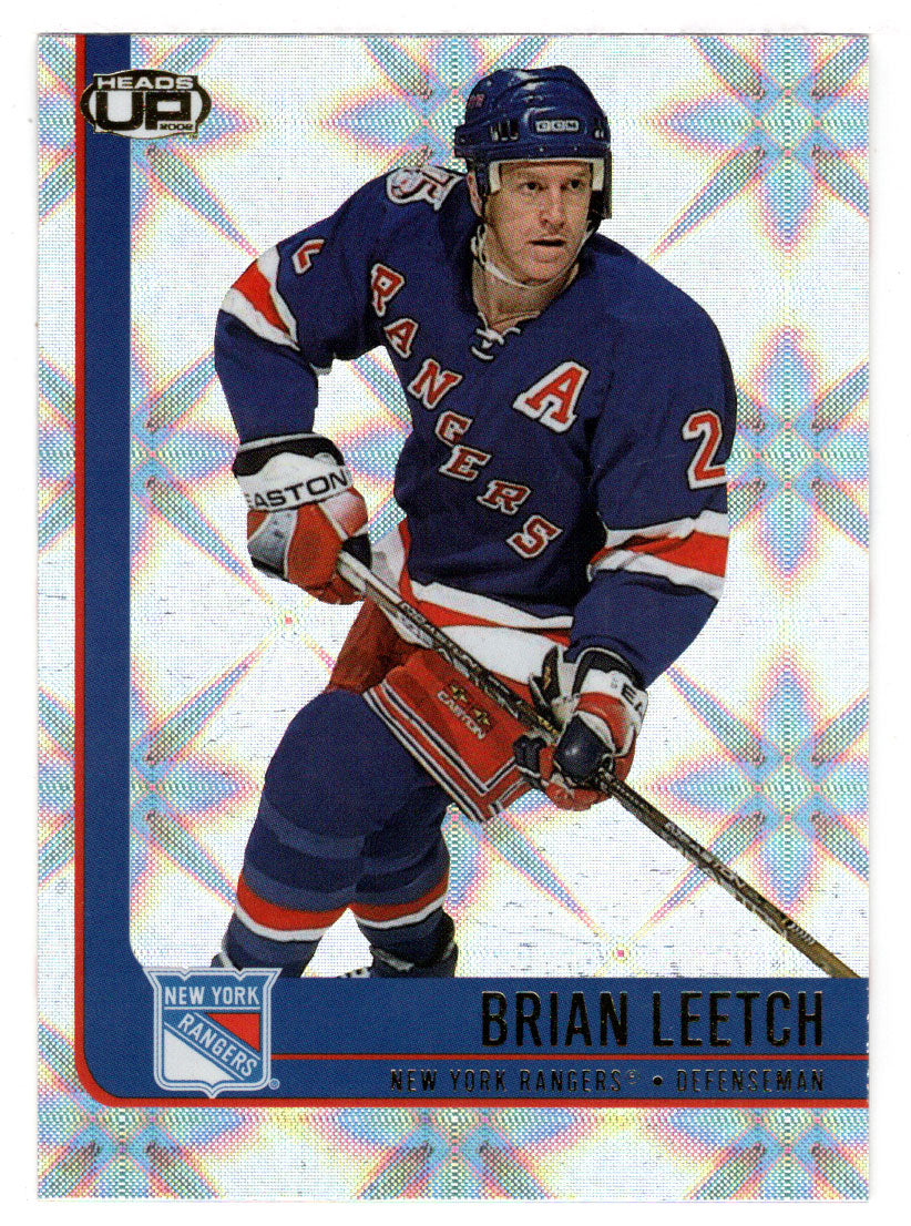 Brian Leetch - New York Ranger (NHL Hockey Card) 2001-02 Pacific Heads Up # 64 Mint