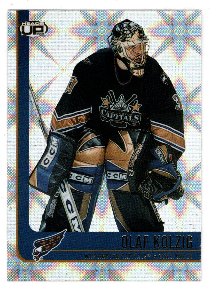 Olaf Kolzig - Washington Capitals (NHL Hockey Card) 2001-02 Pacific Heads Up # 99 Mint