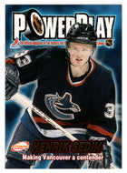 Henrik Sedin - Vancouver Canucks (NHL Hockey Card) 2001-02 Pacific Atomic Power Play # 34 Mint