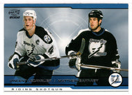 Vincent Lecavalier - Matthew Barnaby - Tampa Bay Lightning (NHL Hockey Card) 2001-02 Pacific # 422 Mint