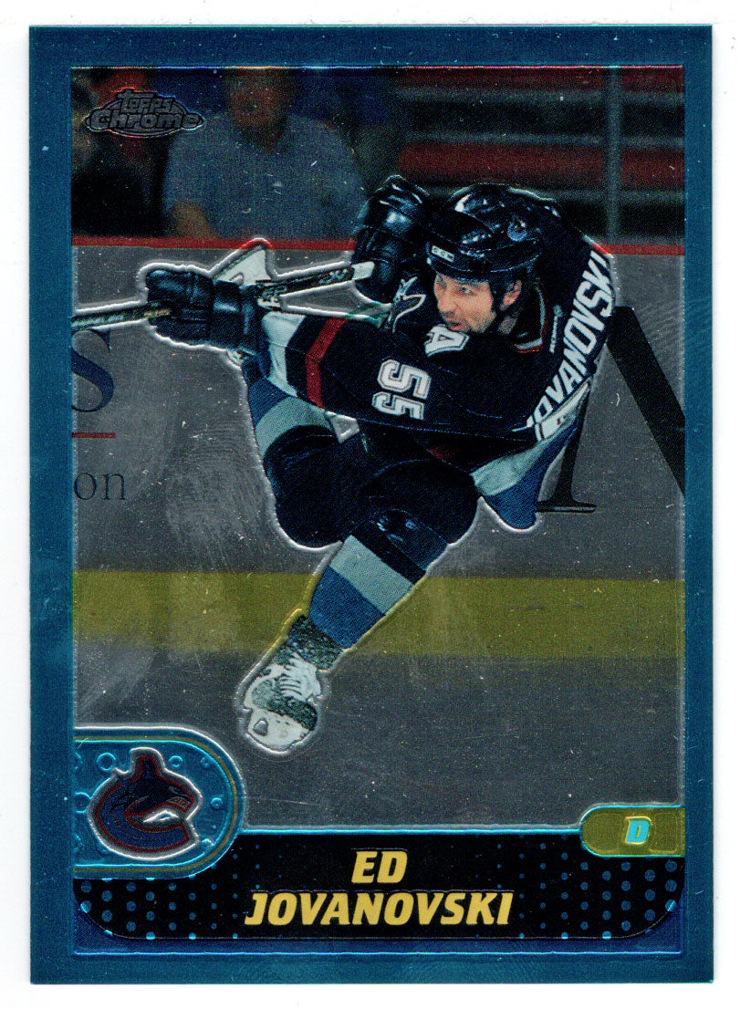 Ed Jovanovski - Vancouver Canucks (NHL Hockey Card) 2001-02 Topps Chrome # 40 Mint