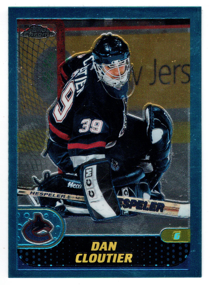 Dan Cloutier - Vancouver Canucks (NHL Hockey Card) 2001-02 Topps Chrome # 75 Mint