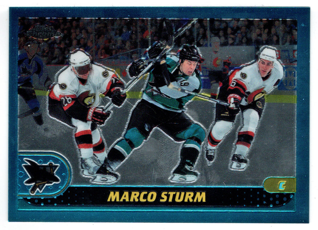 Marco Sturm - San Jose Sharks (NHL Hockey Card) 2001-02 Topps Chrome # 97 Mint