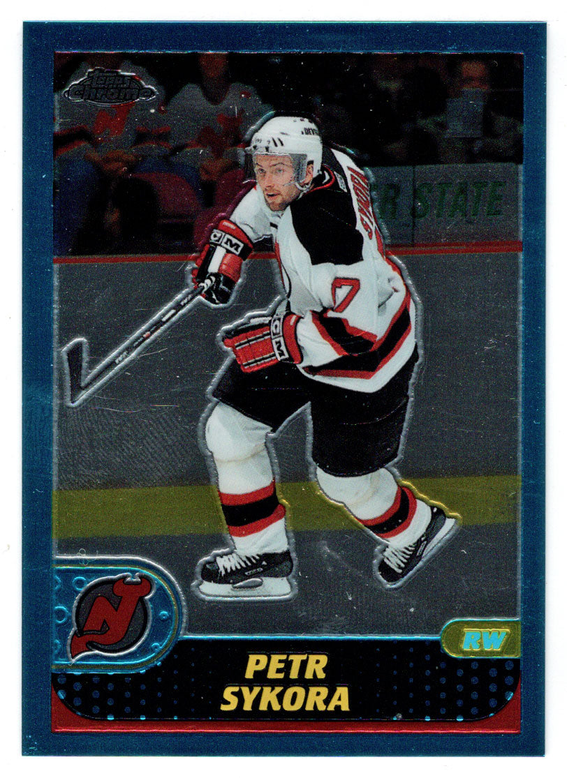 Petr Sykora - New Jersey Devils (NHL Hockey Card) 2001-02 Topps Chrome # 109 Mint