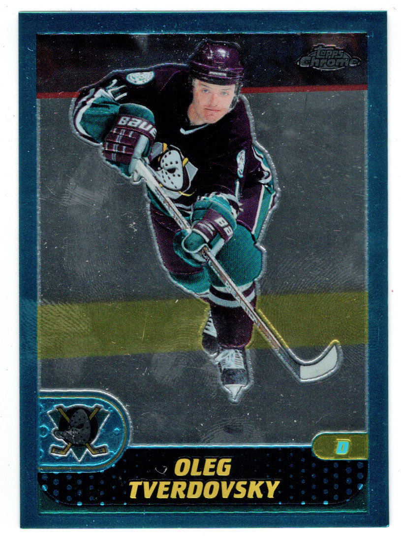 Oleg Tverdovsky - Anaheim Ducks (NHL Hockey Card) 2001-02 Topps Chrome # 111 Mint