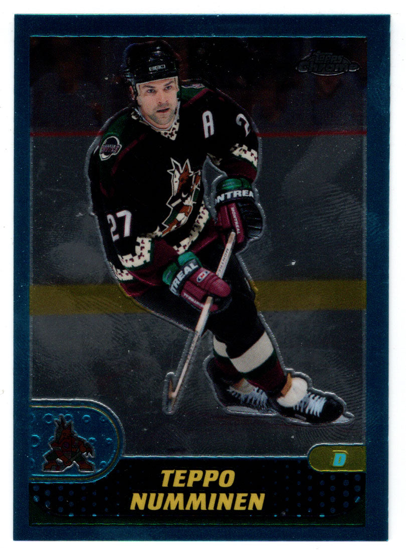 Teppo Numminen - Phoenix Coyotes (NHL Hockey Card) 2001-02 Topps Chrome # 123 Mint