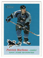 Patrick Marleau - San Jose Sharks (NHL Hockey Card) 2001-02 Topps Heritage # 93 Mint