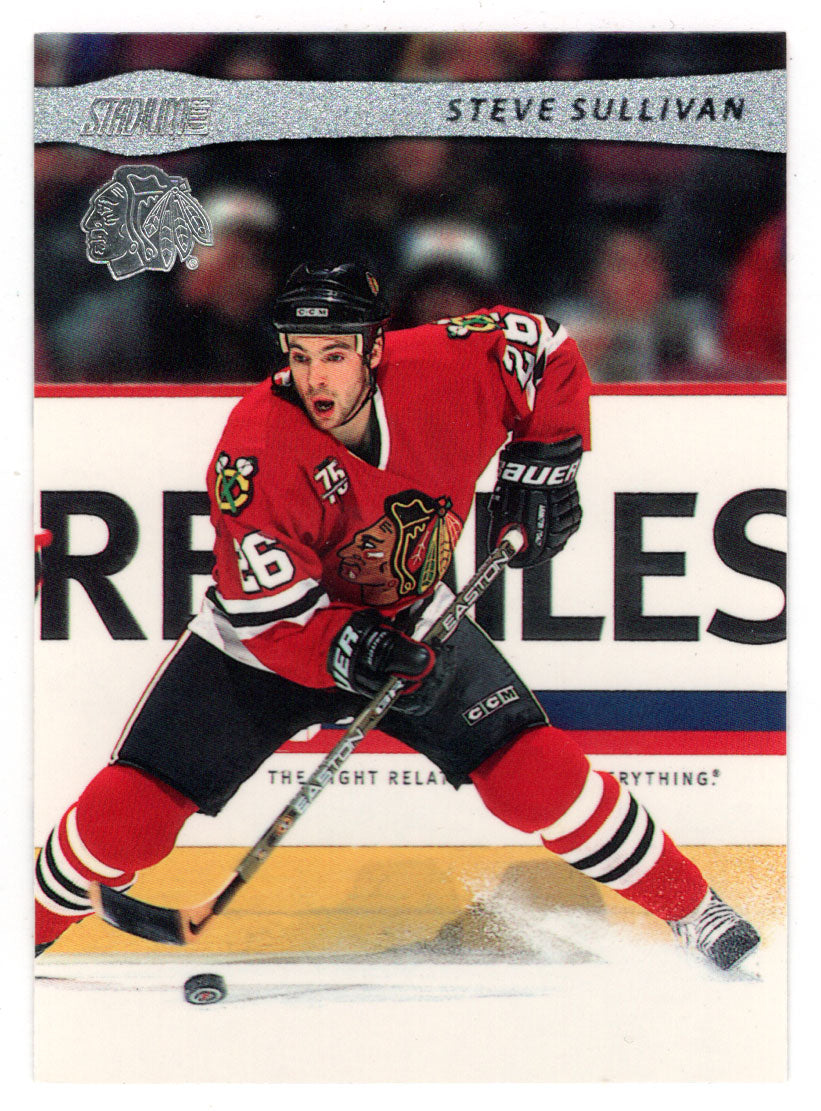 Steve Sullivan - Chicago Blackhawks (NHL Hockey Card) 2001-02 Topps Stadium Club # 55 Mint