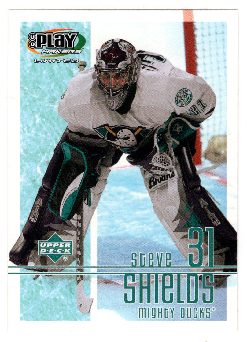 Steve Shields - Anaheim Ducks (NHL Hockey Card) 2001-02 Upper Deck Playmakers # 1 Mint