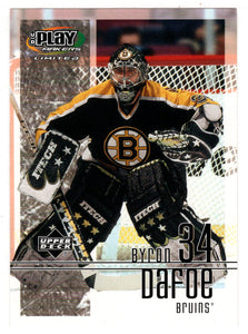 Byron Dafoe - Boston Bruins (NHL Hockey Card) 2001-02 Upper Deck Playmakers # 9 Mint