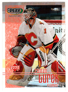 Roman Turek - Calgary Flames (NHL Hockey Card) 2001-02 Upper Deck Playmakers # 15 Mint