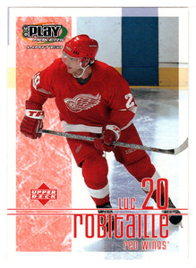 Luc Robitaille - Detroit Red Wings (NHL Hockey Card) 2001-02 Upper Deck Playmakers # 37 Mint