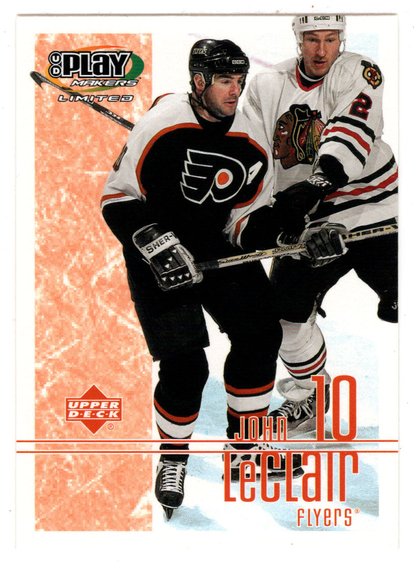 John LeClair - Philadelphia Flyers (NHL Hockey Card) 2001-02 Upper Deck Playmakers # 71 Mint